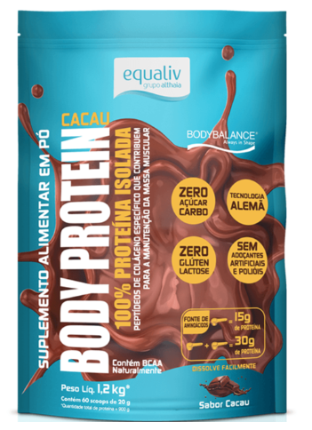 Body Protein Cacau - 1,2kg - Equaliv