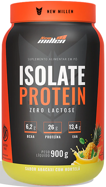Proteína Isolada Abacaxi c/ Hortelã - 900g - New Millen