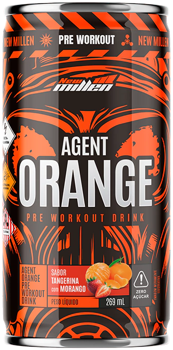 Agent Orange Tangerina c/ Morango - 269mL - New Millen