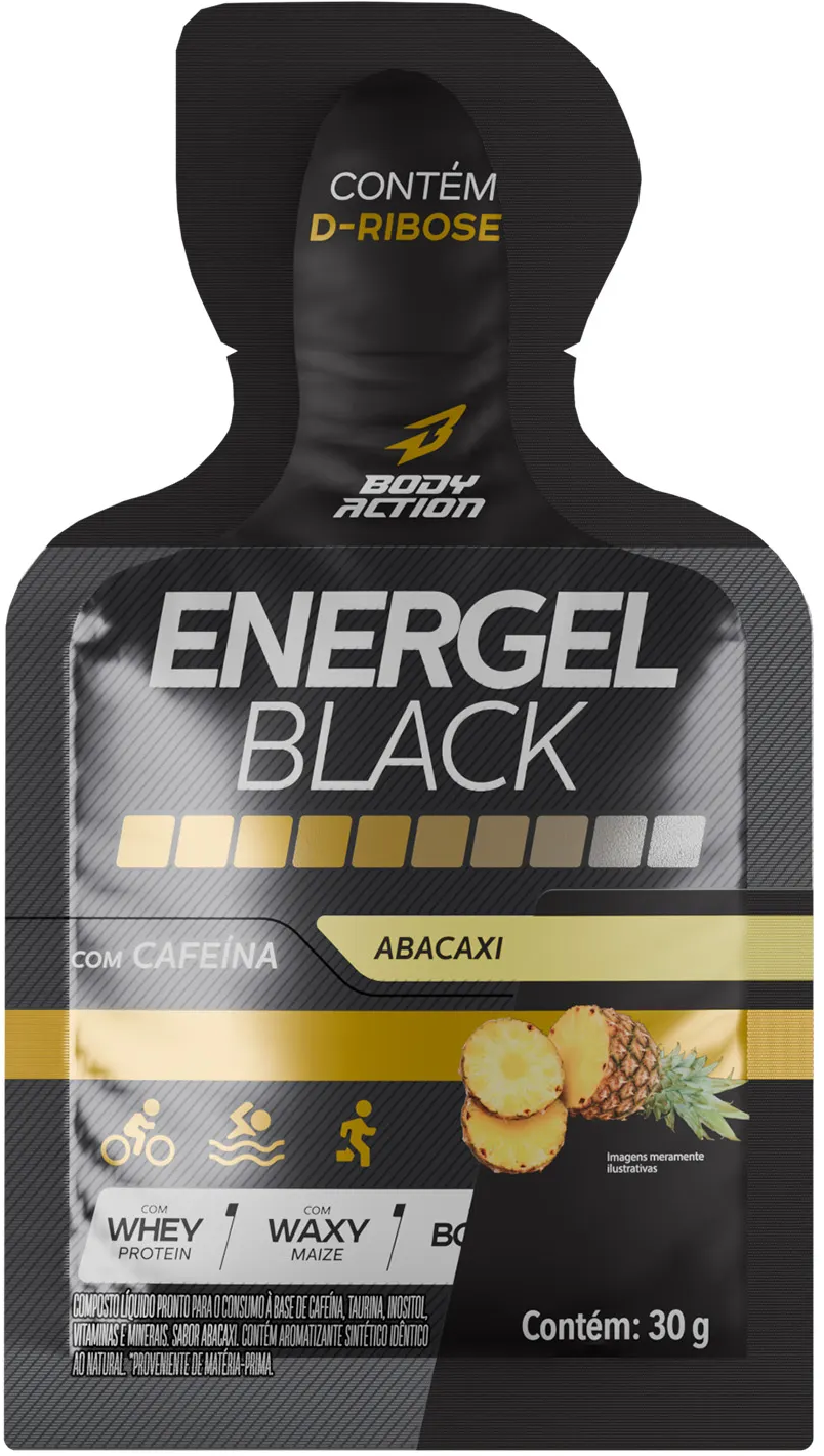 Energel Black Abacaxi - 30g - Bodyaction