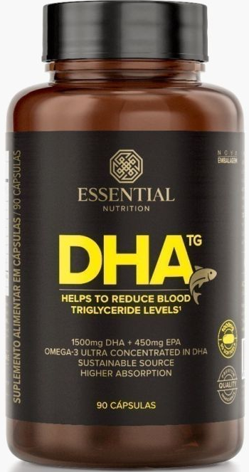 Ômega 3 DHA TG - 90 cápsulas - Essential
