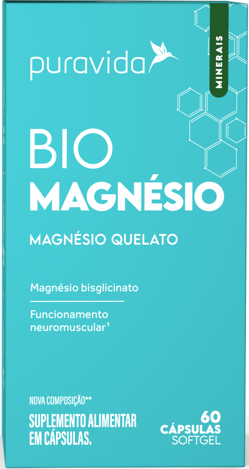 Bio Magnésio - 60 cápsulas - Puravida