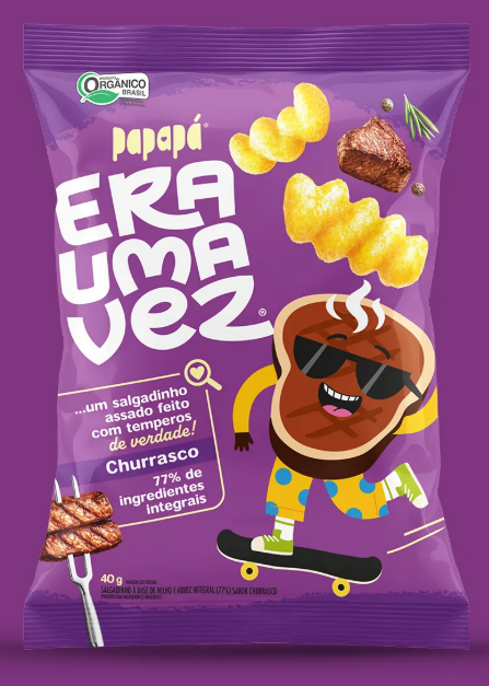 Salgadinho de Churrasco Era Uma Vez - 40g - Papapá