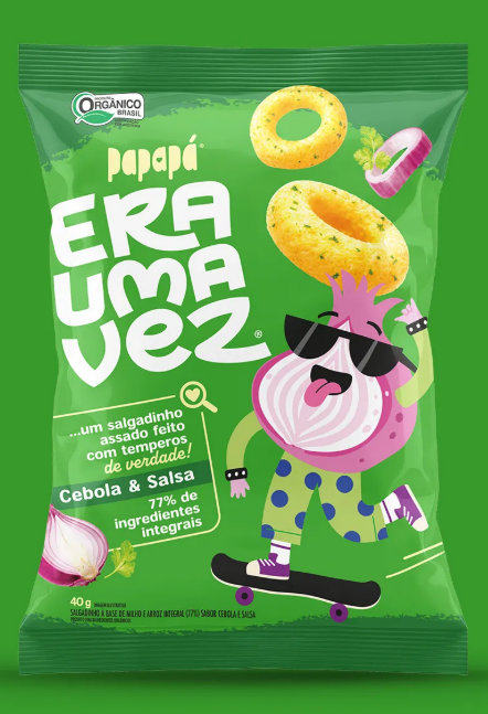 Salgadinho de Cebola e Salsa Era Uma Vez - 40g - Papapá