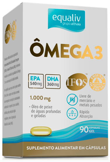 Ômega 3 - 90 cápsulas - Equaliv