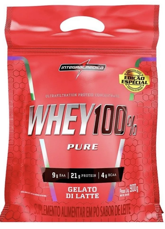 Whey Protein Concentrado Gelato di Latte - 900g - Integralmedica