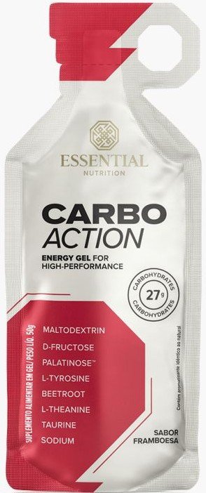 Carbo Action Framboesa sem Cafeína - sachê 50g - Essential