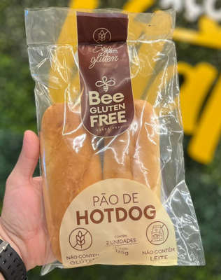 Pão de HotDog - 125g - Bee Glúten Free