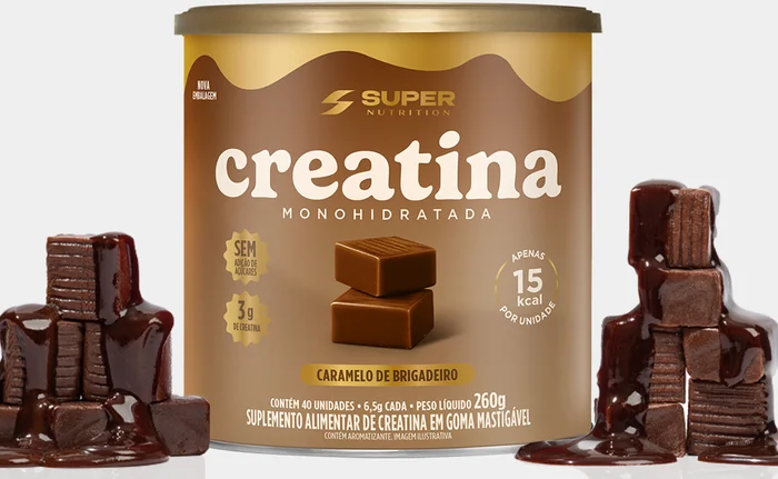 Creatina Dados de Brigadeiro - 260g - Super Nutrition