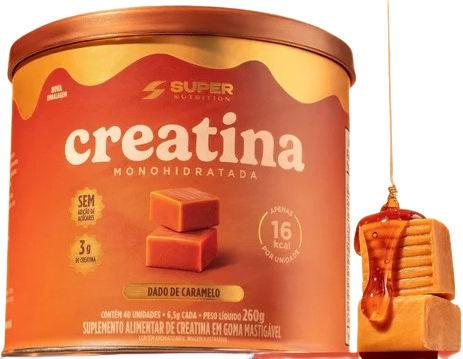 Creatina Dados de Caramelo - 260g - Super Nutrition