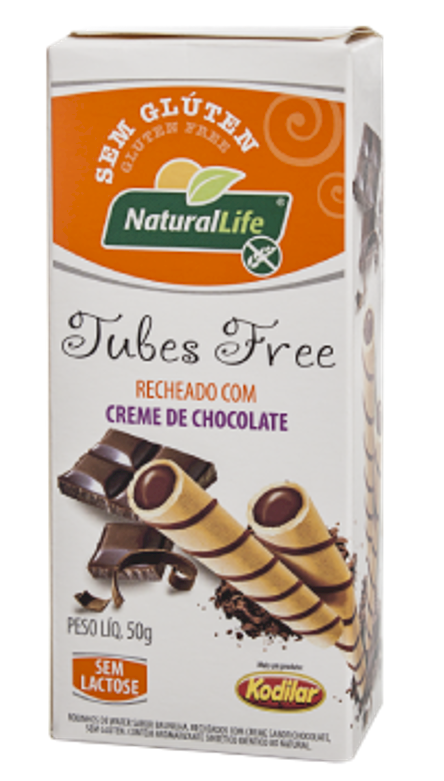 Tubes de Creme de Chocolate - 50g - Natural Life