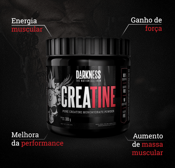 Creatina Monohidratada 300g Darkness