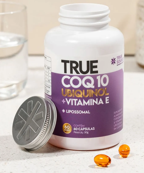 True CoQ10 Ubiquinol Lipossomal 60 Cápsulas