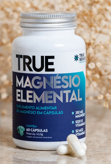 True Magnésio Elemental 60 Cápsulas