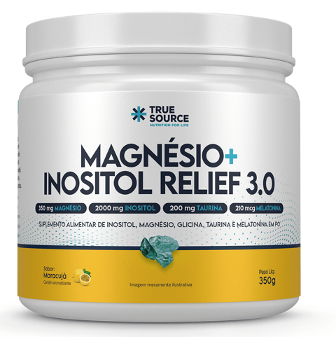 True Magnésio + Inositol Relief 3.0 Maracujá 350g
