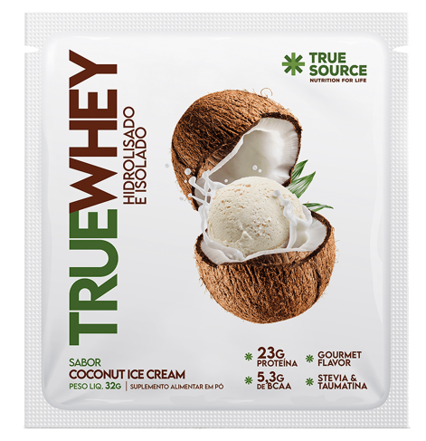 True Whey Protein Coconut Ice Cream Sachê 32g