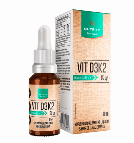 VIT D3K2  20ml - Limão e Menta