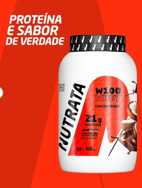 Nutrata W100 Whey Concentrado 900g