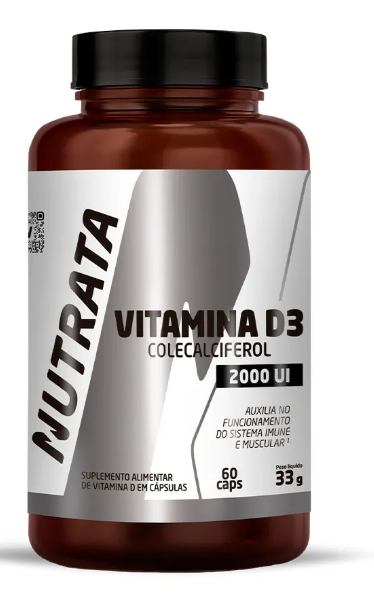 Nutrata Vitamina D3 - 60 cápsulas 