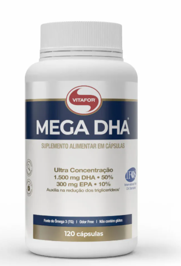 MEGA DHA®: Ômega 3 120 Cápsulas