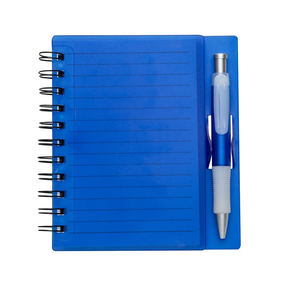 Caderno Plástico com Caneta 