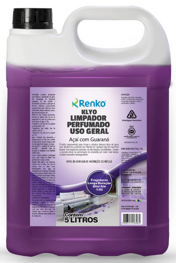 LIMPADOR CONCENTRADO KLYO GUARANÁ E AÇAÍ RENKO 5LT