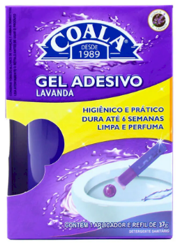 GEL ADESIVO P/ VASO SANITARIO LAVANDA OU MARINE COALA 37G 