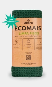 PANO LIMPA PISO ÁREA EXTERNA AKORA VERDE ( GRANDE ) 50X80CM