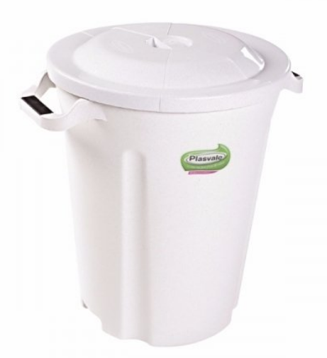 LIXEIRA COM TAMPA 97LT PLASVALLE