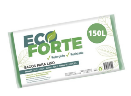 SACO DE LIXO REFORÇADO ECOFORTE ( 120LT )