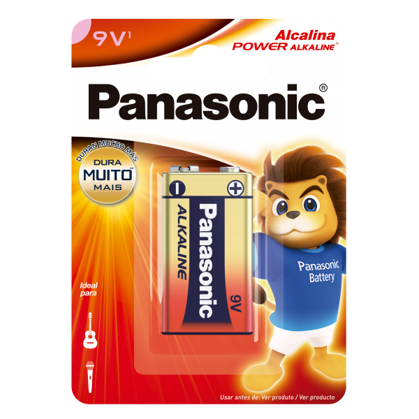 BATERIA ALCALINA 9V - PANASONIC