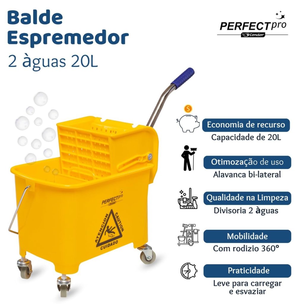 BALDE ESPREMEDOR COMPACTO 20 L - PERFECT