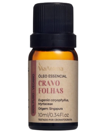 OLEO ESSENCIAL 10ML CRAVO FOLHAS