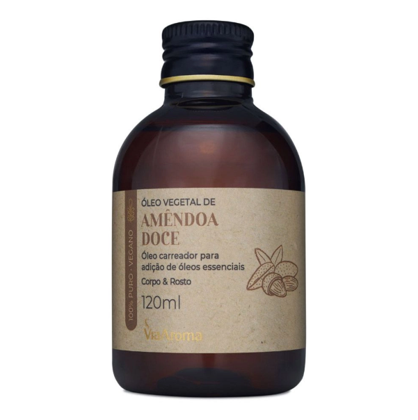Óleo Vegetal Amêndoa Doce Via Aroma - 120ml