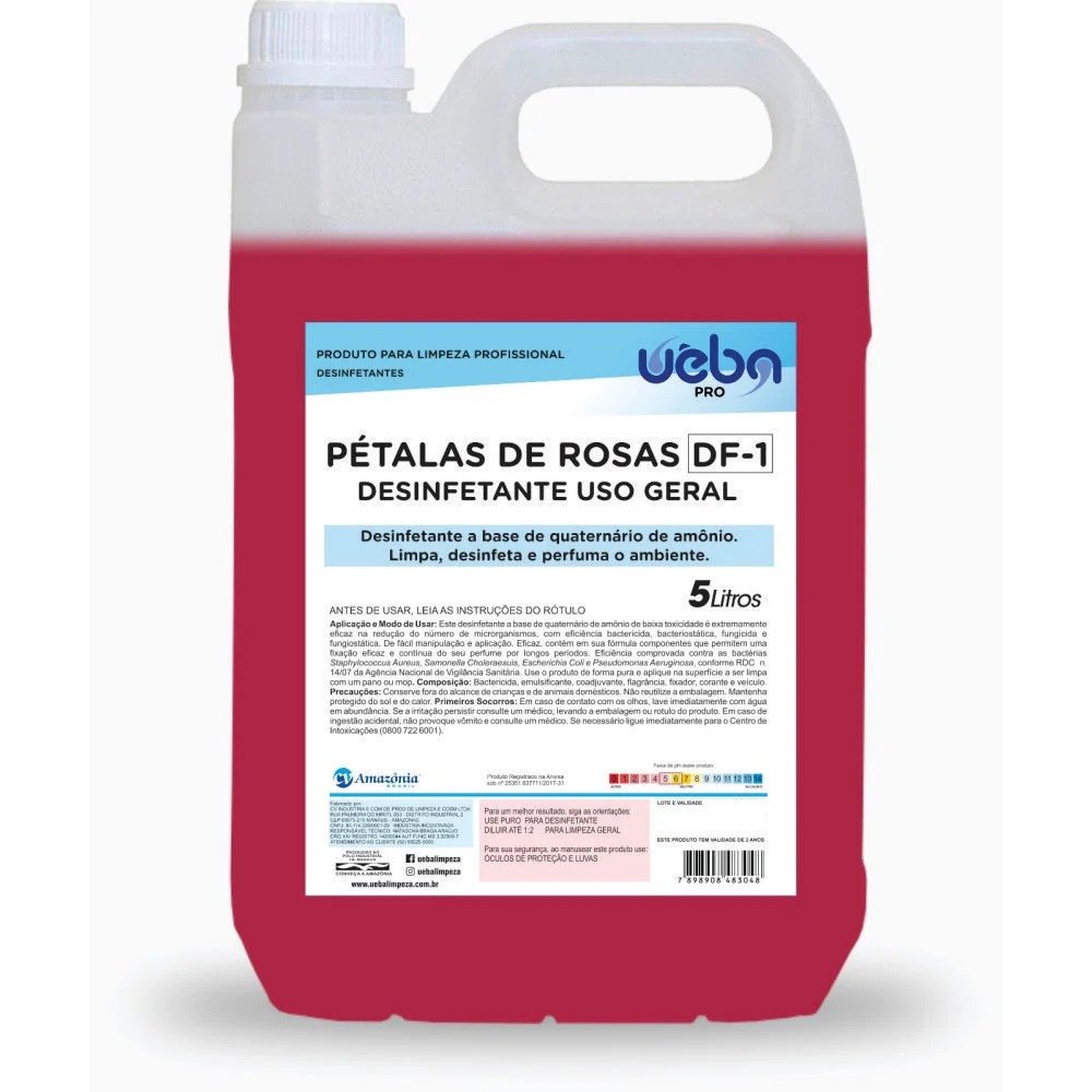Desinfetante Petalas De Rosas UEBA 5L