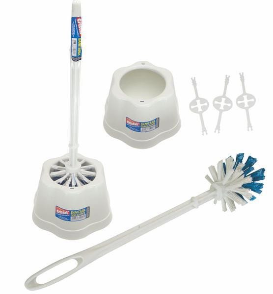 ESCOVA SANITÁRIA COM SUPORTE CRISTAL