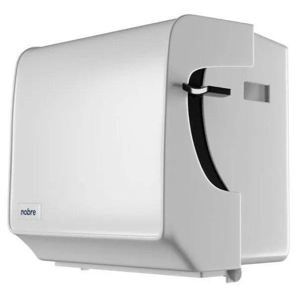 Dispenser c/ alavanca p/ papel toalha bobina branco - Brave - Nobre