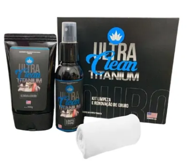 KIT ULTRA CLEAN LIMPEZA E RENOVAÇÃO DE COURO 