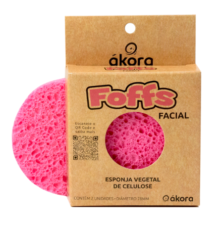 ESPONJA FACIAL CELULOSE AZUL AKORA