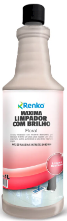 LIMPADOR COM BRILHO FLORAL RENKO 1LT