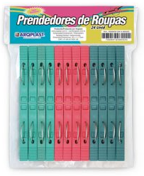 PRENDEDOR PARA ROUPAS ARQUIPLAST C/ 24UND
