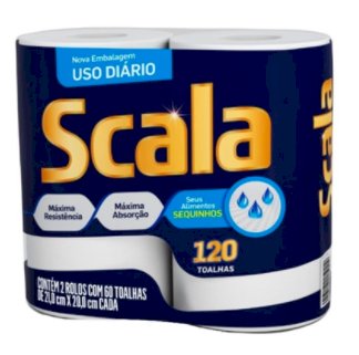 PAPEL TOALHA COM FOLHA PICOTADAS 60TOALHAS 