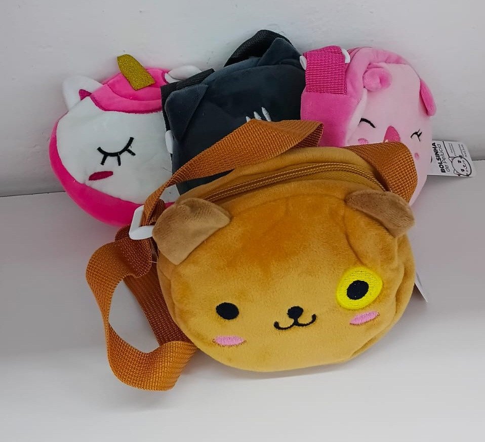 Bolsa infantil pelúcia 14cm HB62516