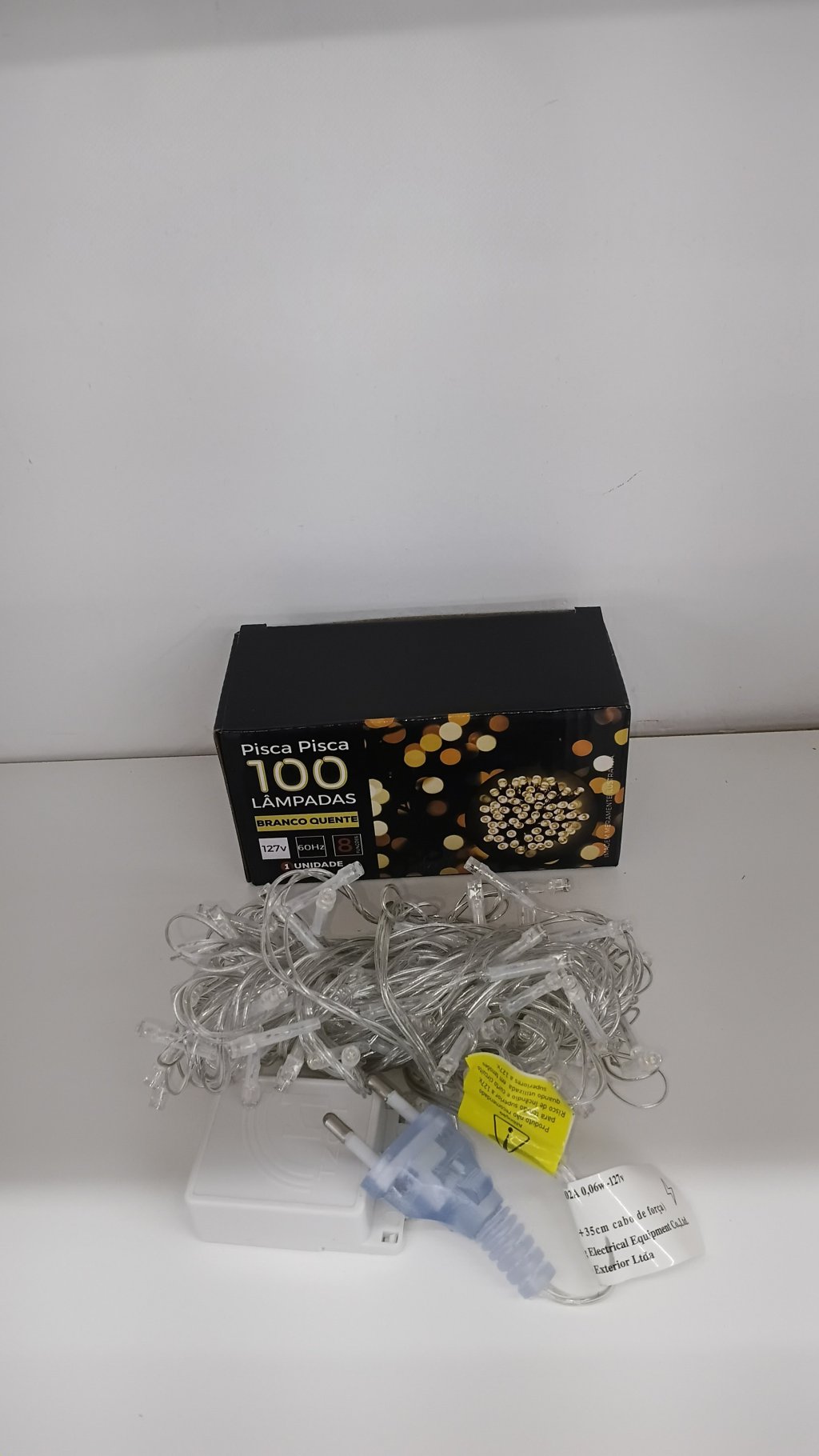 Pisca Led NW009NC1001 Branco Quente 9m Fio Transparente