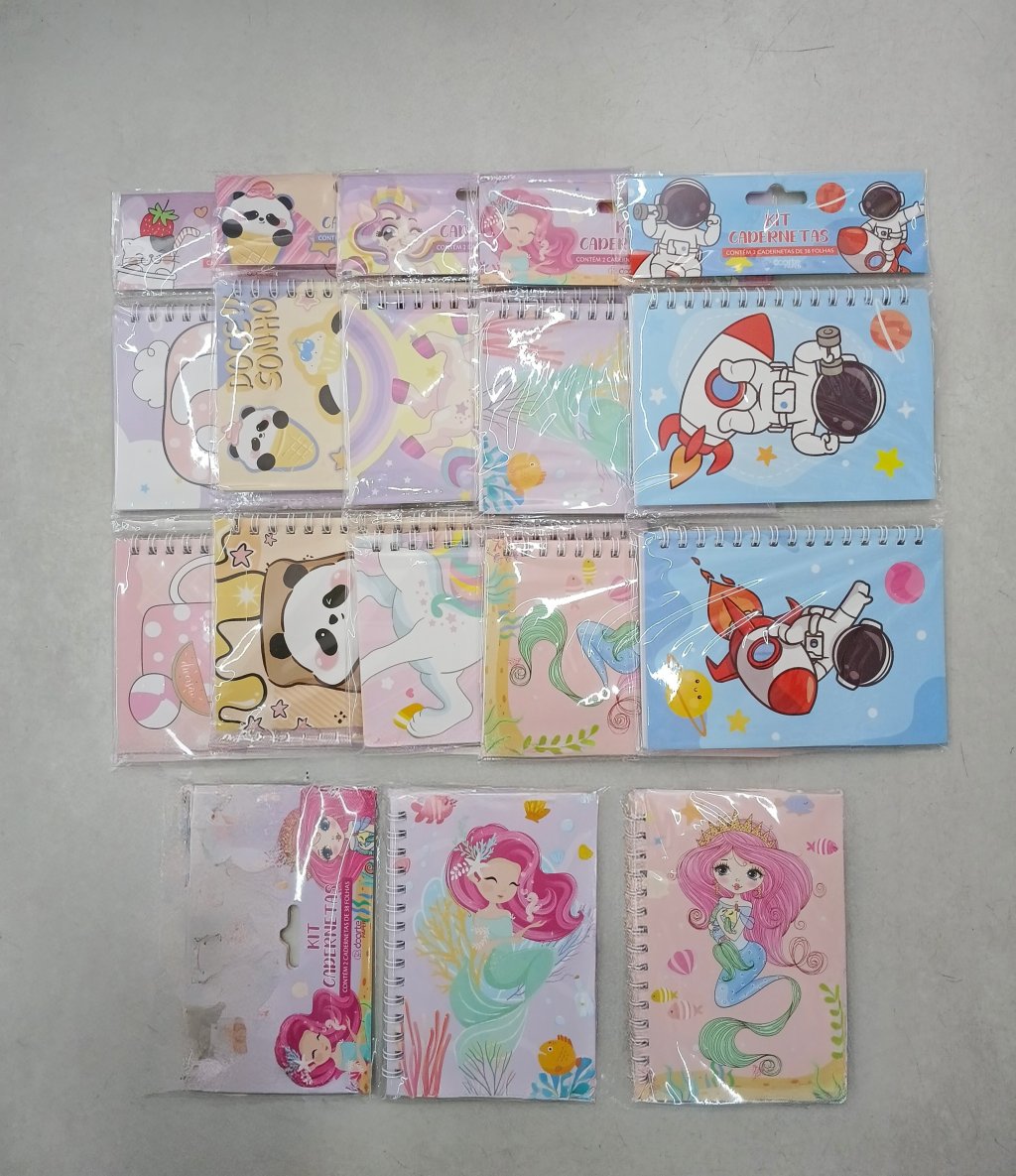 Kit Caderneta c/2 DV80422 38fls 14x10cm