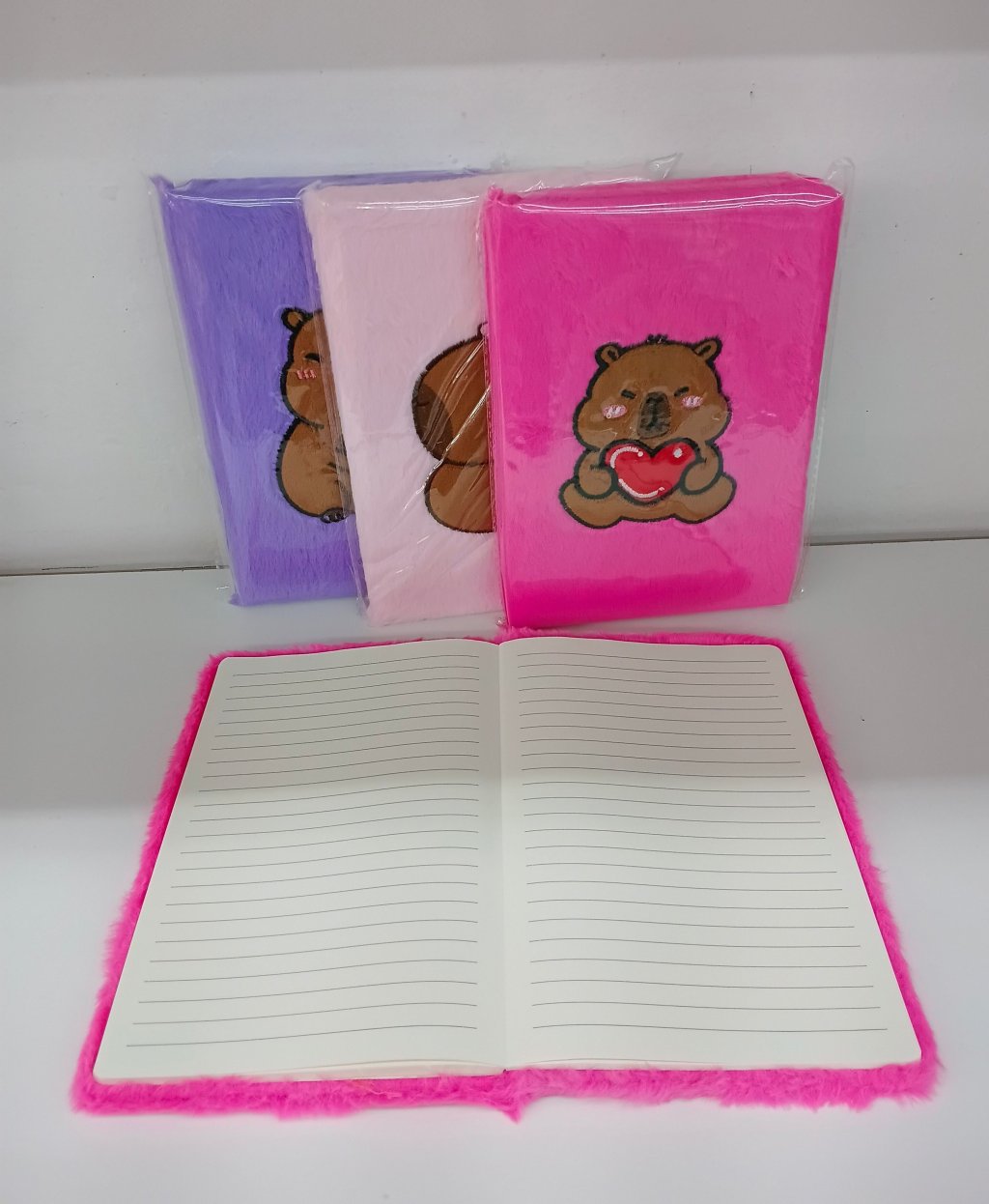 Caderno Pautado Pelúcia HA78762 20x13cm 78fls 