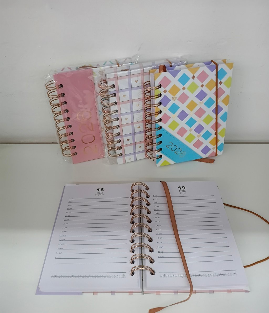 Agenda Capa Dura 2026 DV80553 15x11cm 168fls