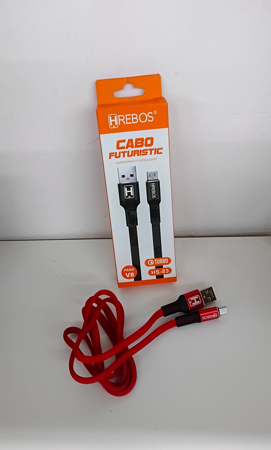Cabo USB/V8 HS-83 3.0A 1m