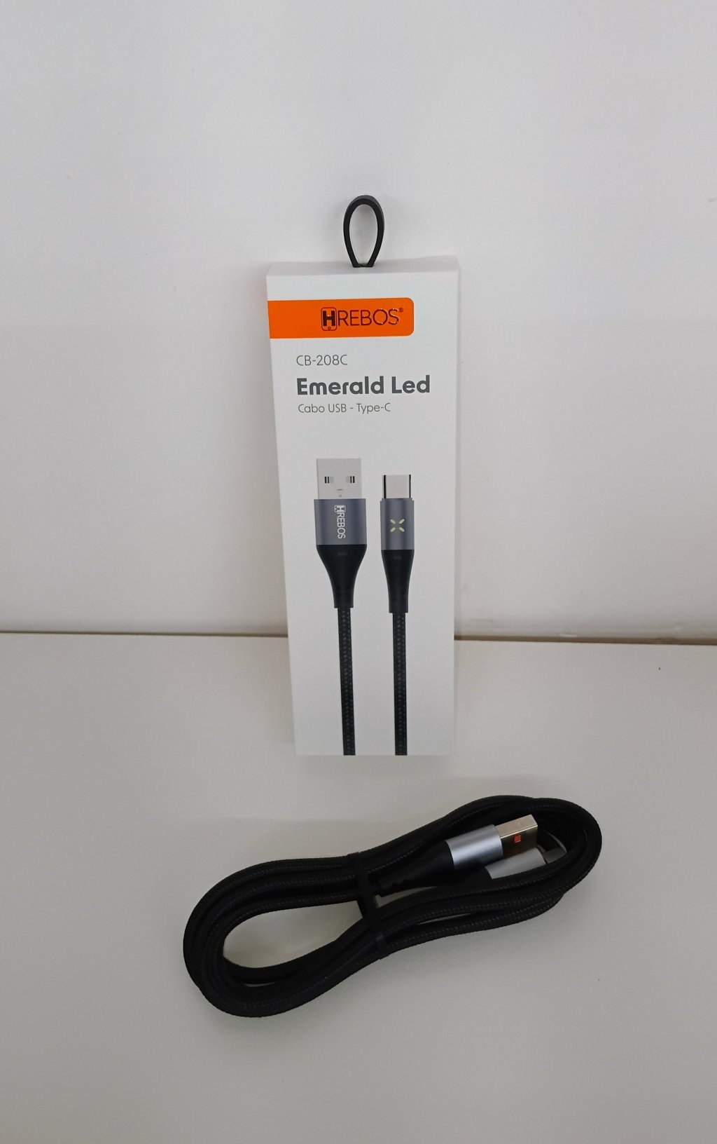 Cabo USB/Tipo C CB-208C 1m 3.1A 