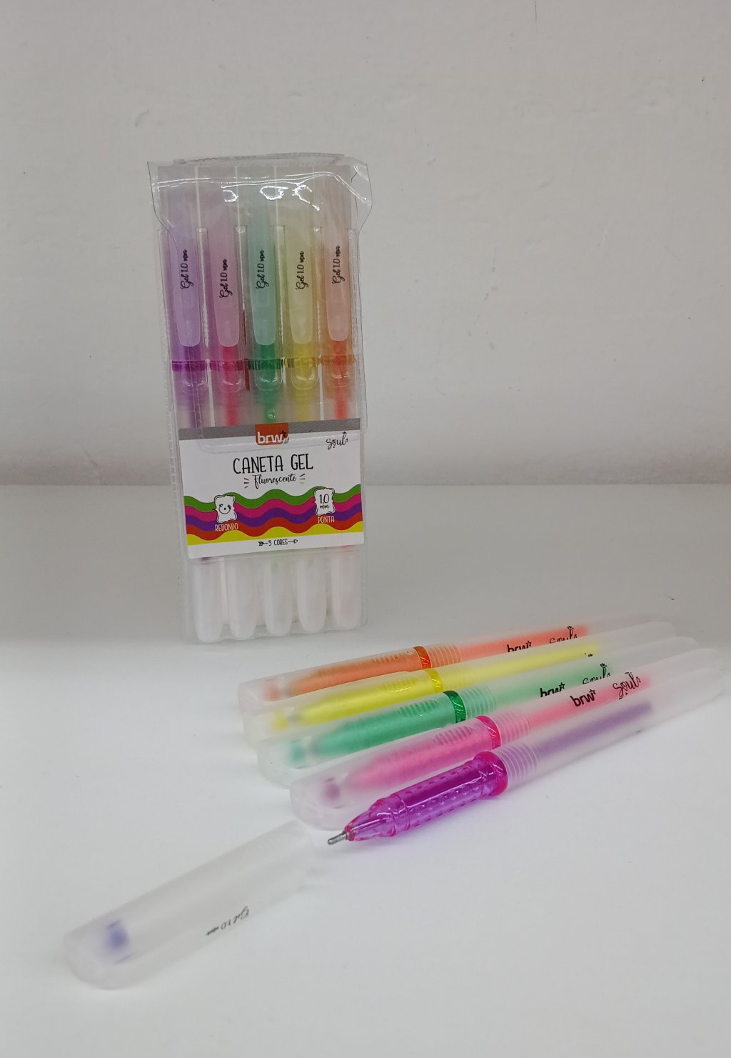 Caneta Gel c/5 Cores CA0035 